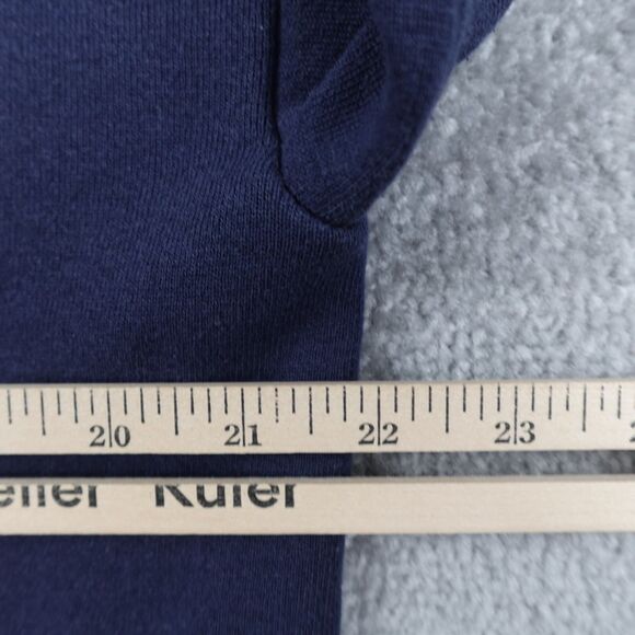 Vintage Clearwater Creek Shirt Men L Blue Big Buck Hunting Pullover Crewneck 90s - Picture 8 of 8